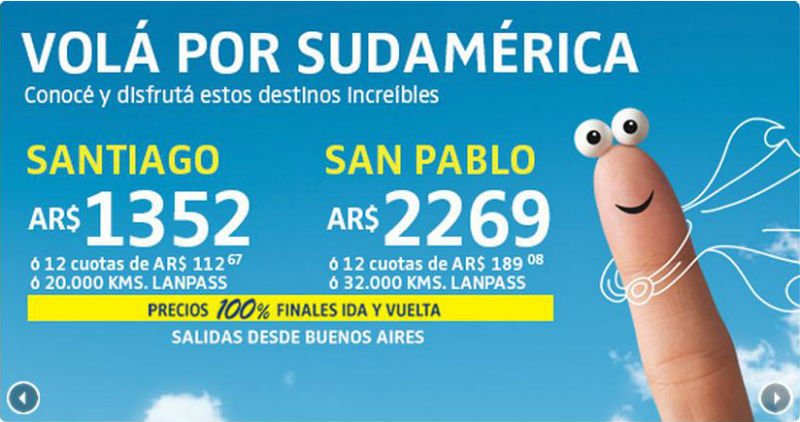 Vola Sudamerica - Vuelos baratos a Brasil desde Argentina - Viajar a Brasil