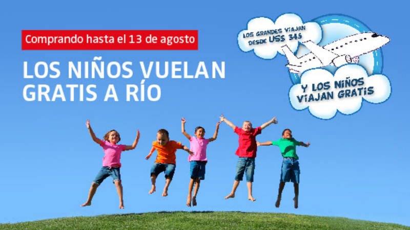 oferta para viajar a Brasil desde Uruguay en avion