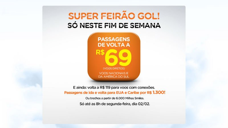 Super feria de descuentos para viajar en Brasil con Gol