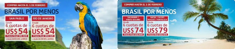 viajar a Brasil desde Uruguay Lan Por Menos