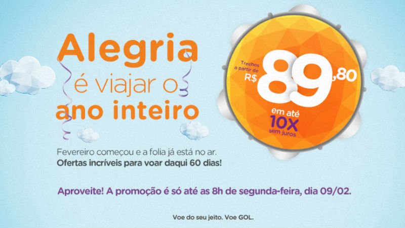 Otro finde con ofertas de vuelos en Brasil de GOL