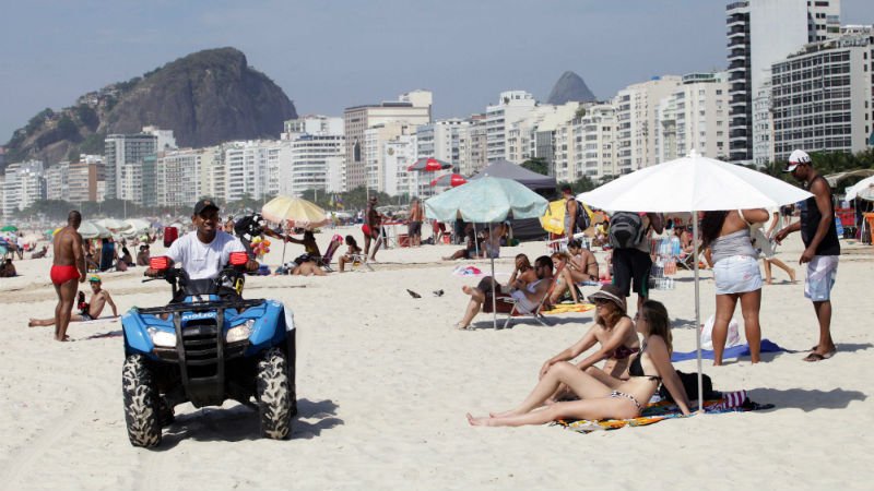 Operacion Verano en las playas de Rio de Janeiro